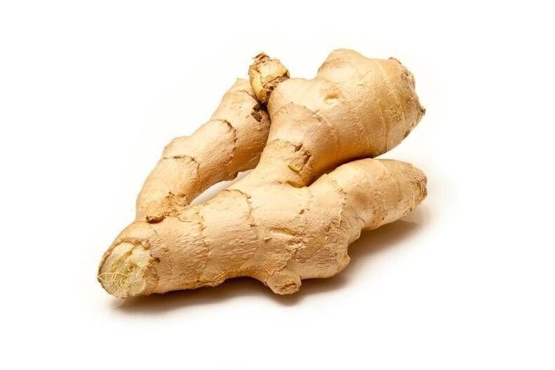 Ginger roots against worms